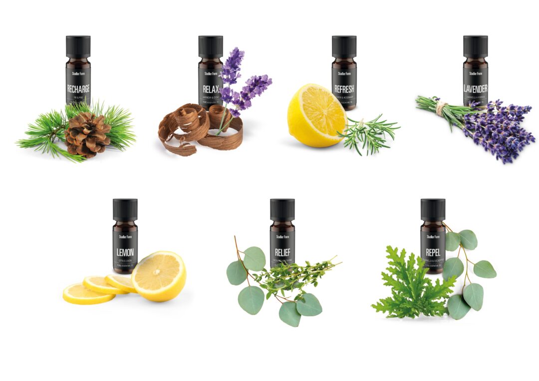 Aromatherapie deluxe set met 7 etherische oliën